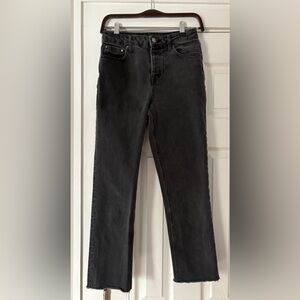 Boden Black‎ Straight Leg Cropped Jeans Size 6